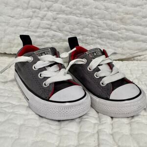 Converse All Star Chuck Taylor Infant Toddler Low Top Sneakers Gray Size 5